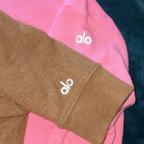 ALO Yoga Sweaters - Alo Logo Sweatshirt Brown medium oversized